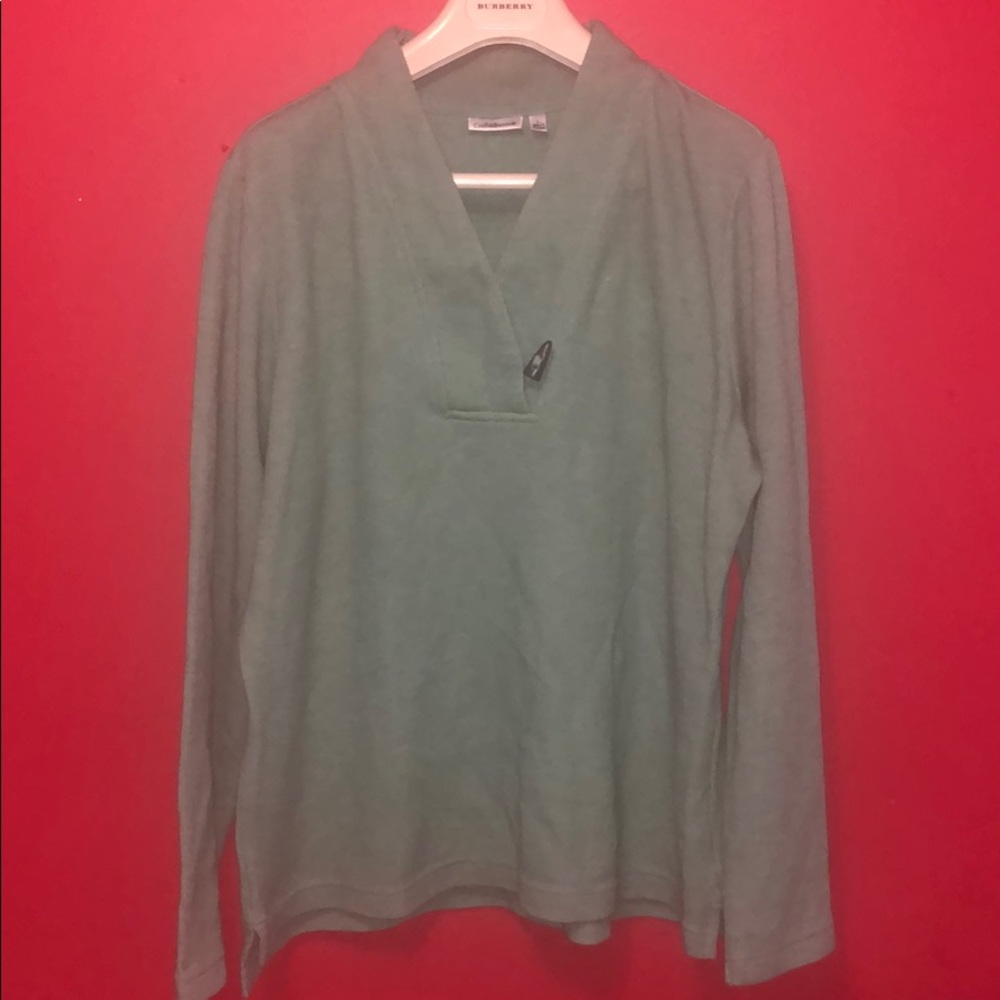 Croft & Barrow Green Sweater Size Large
